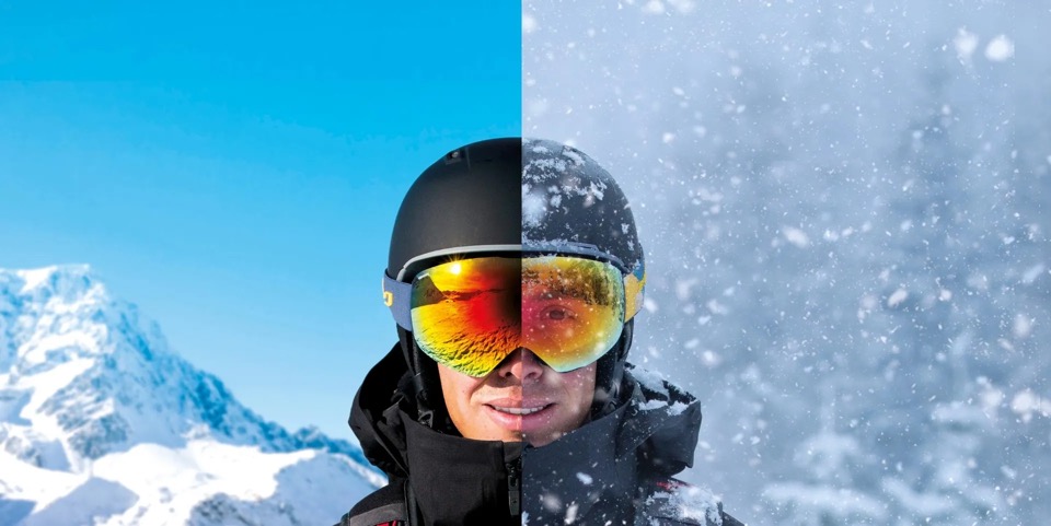 goggles met photochromatische lens