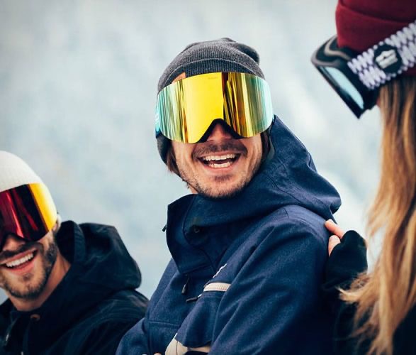 goggle met gepolariseerde lens