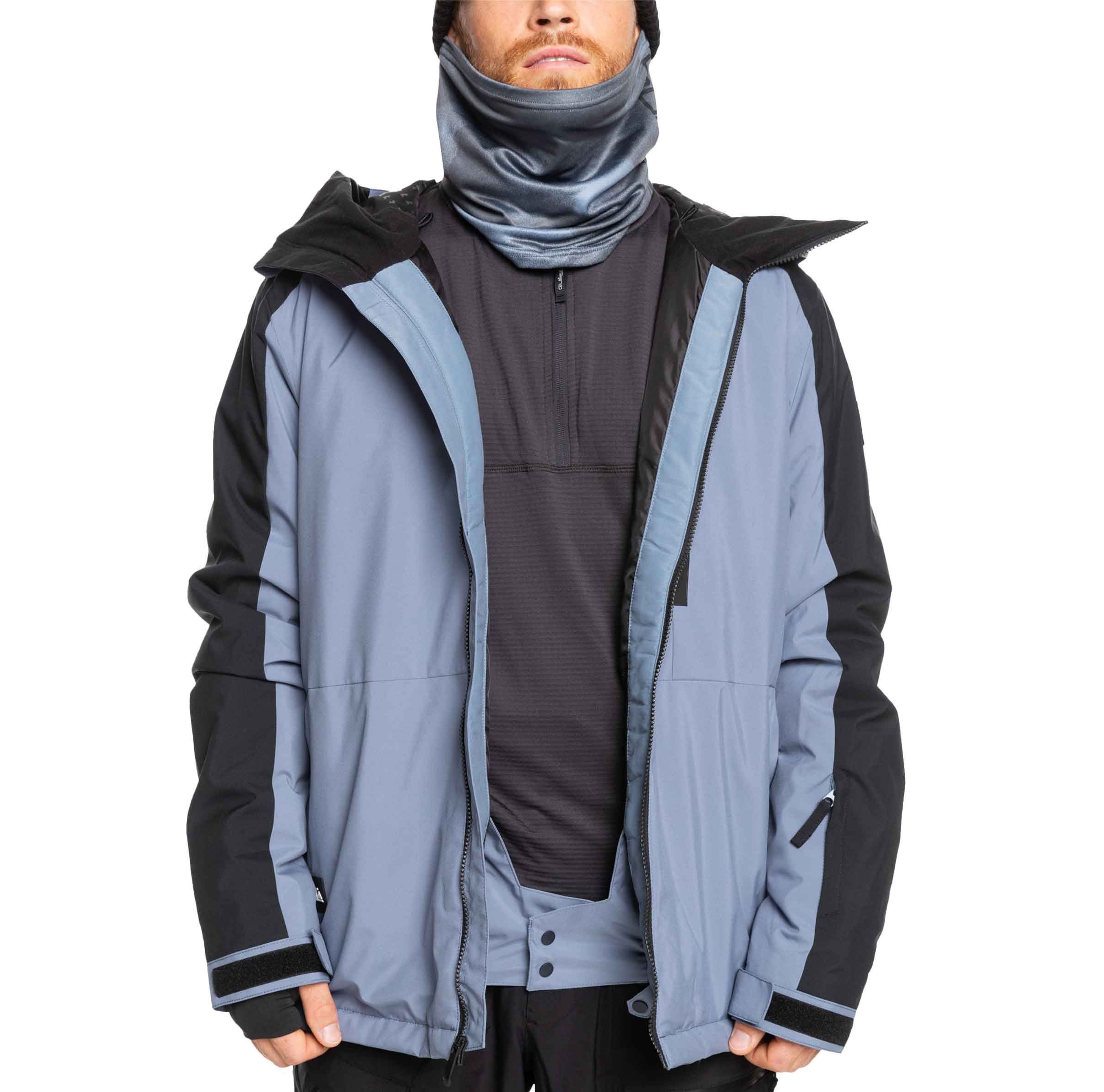  Quiksilver Mission Block Jacket Flint Stone 