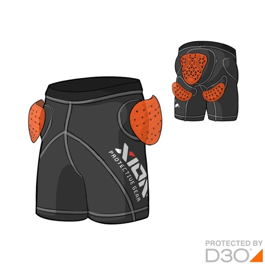  Xion Protective Gear Freeride Short Women D3O