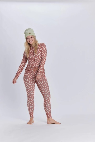  Airblaster Women's Hoodless Ninja Suit Rose Quartz Daisy 