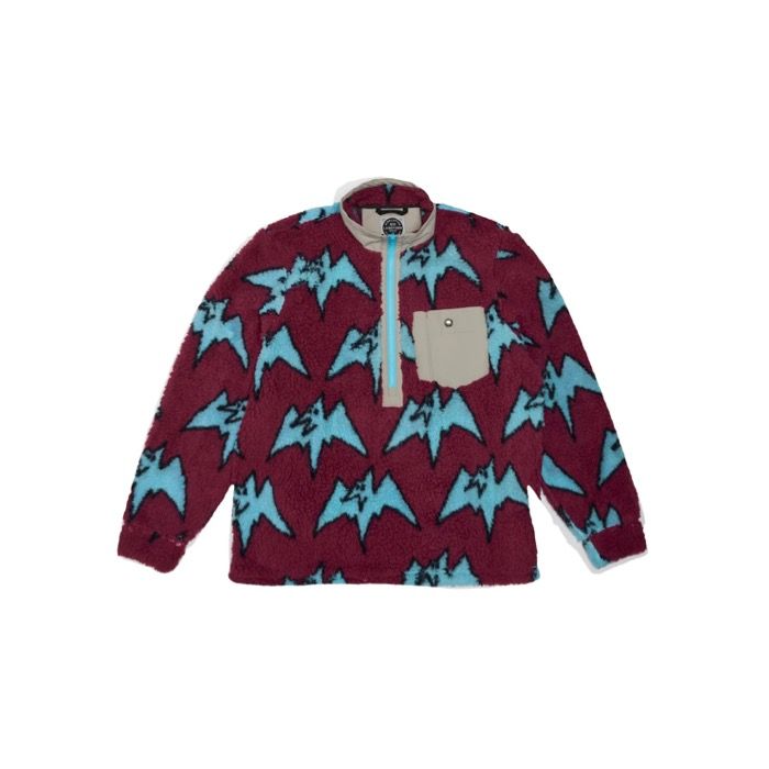 airblaster Sherpa Half Zip plum big terry