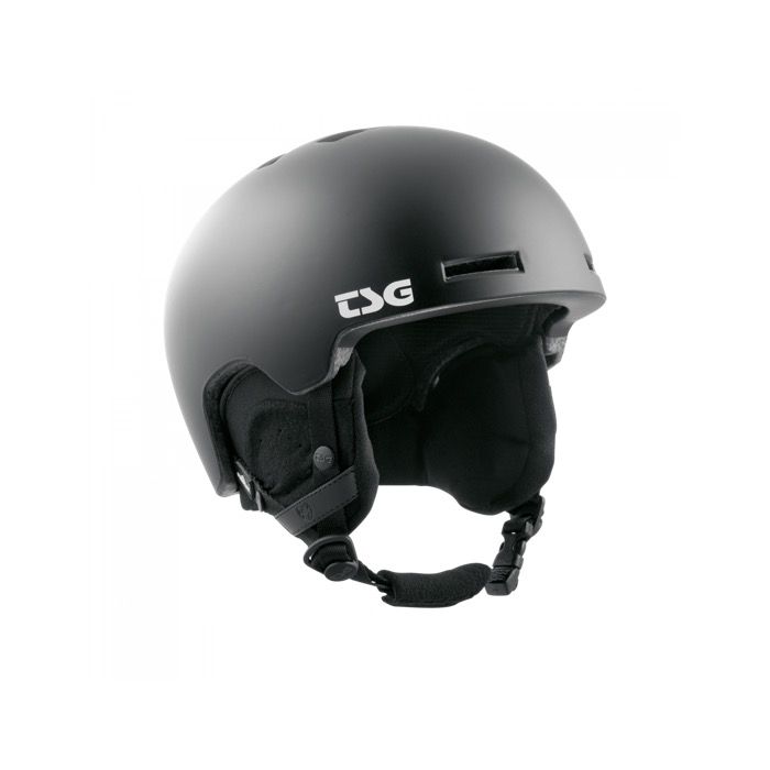TSG Vertice solid black helm