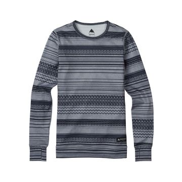 Burton women's Midweight Crew thermo top gray revel