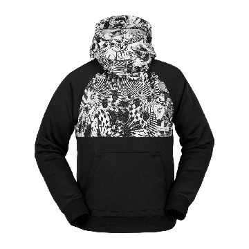 Volcom Hydro Riding Hoodie black white