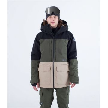 Hurley Rutland jacket black - cargo khaki