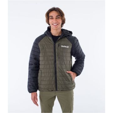 Hurley Foothill packable jacket cargo green