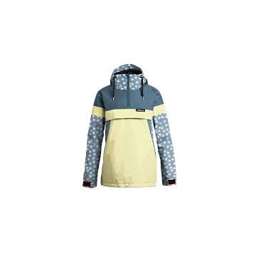 Airblaster Lady Trenchover anorak jacket thunderhead - daisy