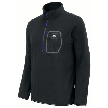 Picture Thomas heren fleece sweater midlayer black