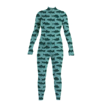 Airblaster Women's Hoodless Ninja Suit mint fish