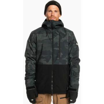 Quiksilver Mission jacket spray camo true black