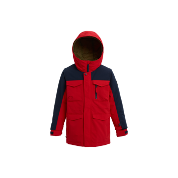 Burton Covert kids jacket flame scarlet - dress blue